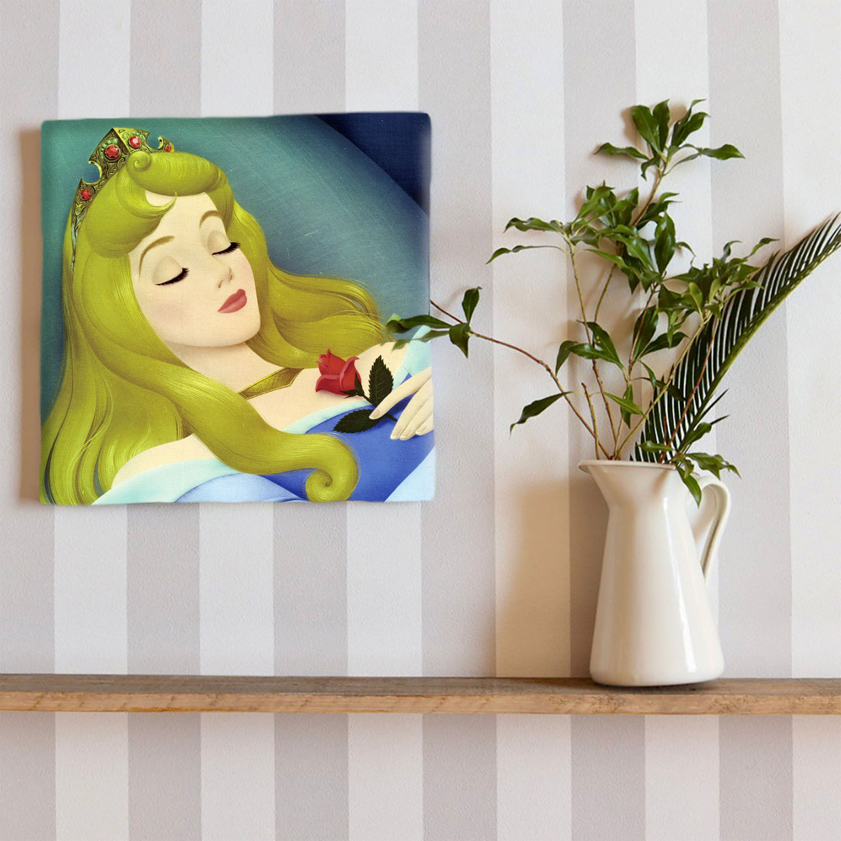 眠れる森の美女のファブリックボード オーロラ姫 マレフィセント dsn-0263 - ArtDeli. アートパネル専門店