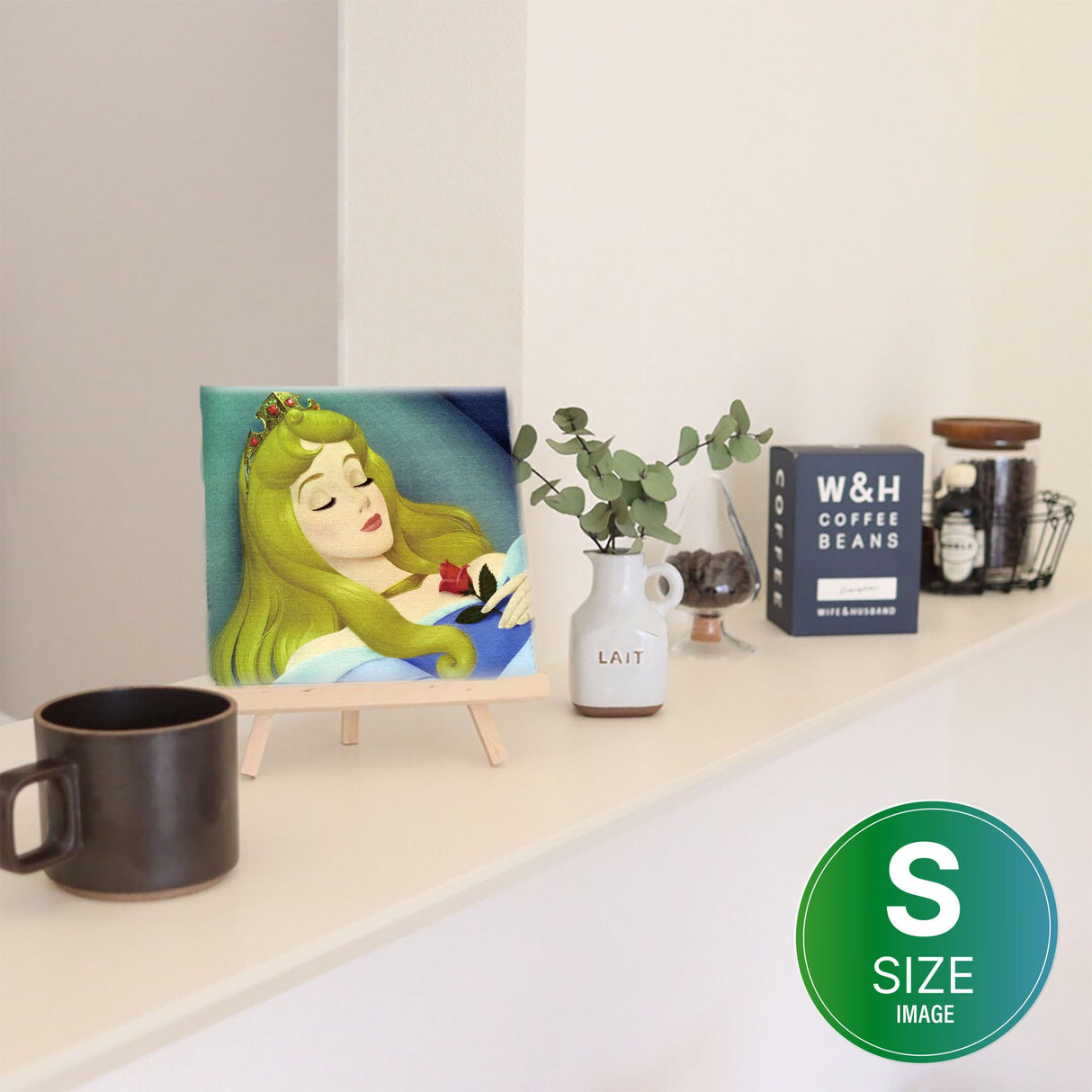 眠れる森の美女のファブリックボード オーロラ姫 マレフィセント dsn-0263 - ArtDeli. アートパネル専門店