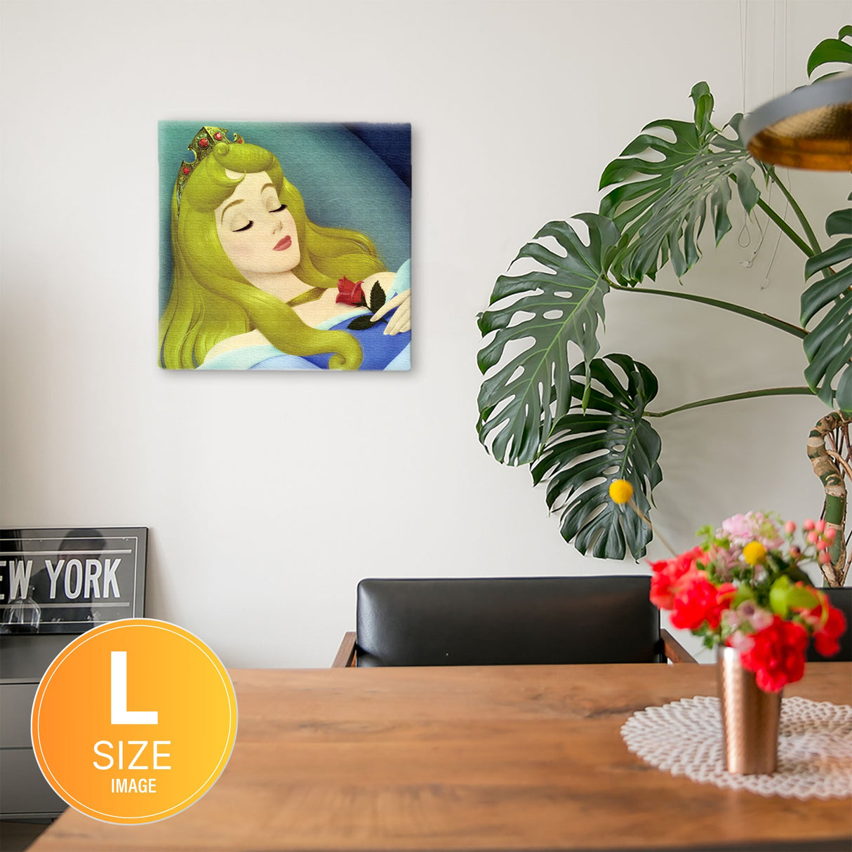 眠れる森の美女のファブリックボード オーロラ姫 マレフィセント dsn-0263 - ArtDeli. アートパネル専門店