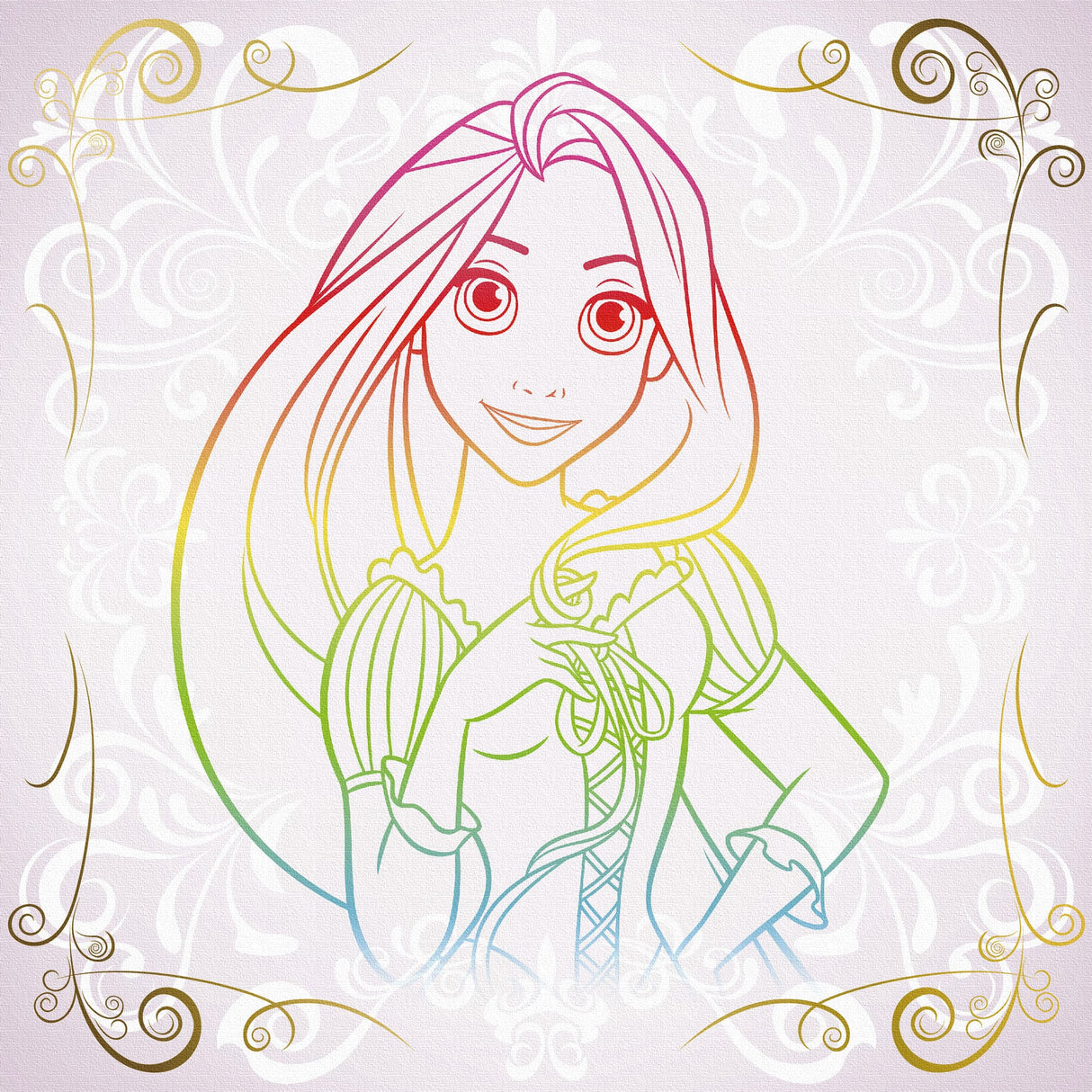 Rapunzel Art Panel Tangled Disney Princess Disney Wall Decor dsn-0268