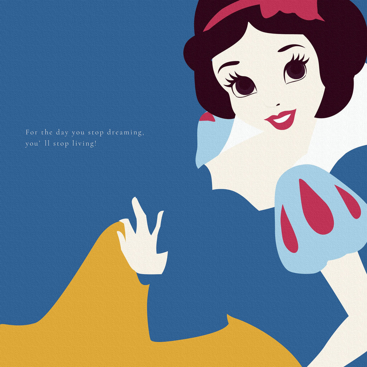 Snow White Art Panel Snow White Fabric Board Disney dsn-0307