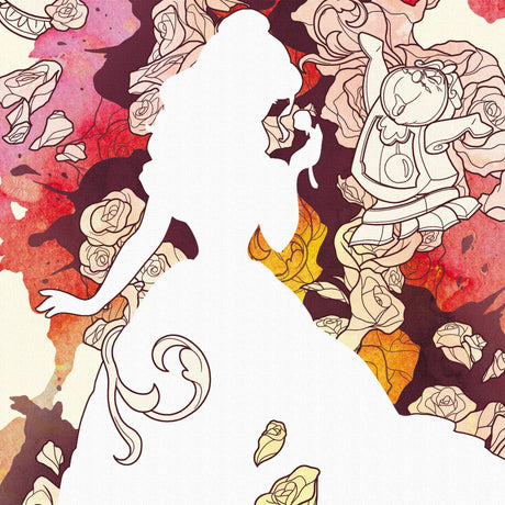 ベルのアートパネル インテリア 雑貨 アート ディズニープリンセス 美女と野獣 dsny-1710-12