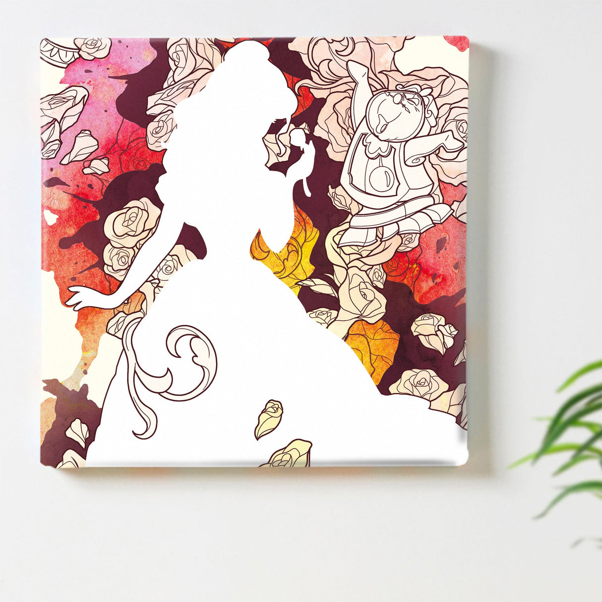 ベルのアートパネル インテリア 雑貨 アート ディズニープリンセス 美女と野獣 dsny-1710-12