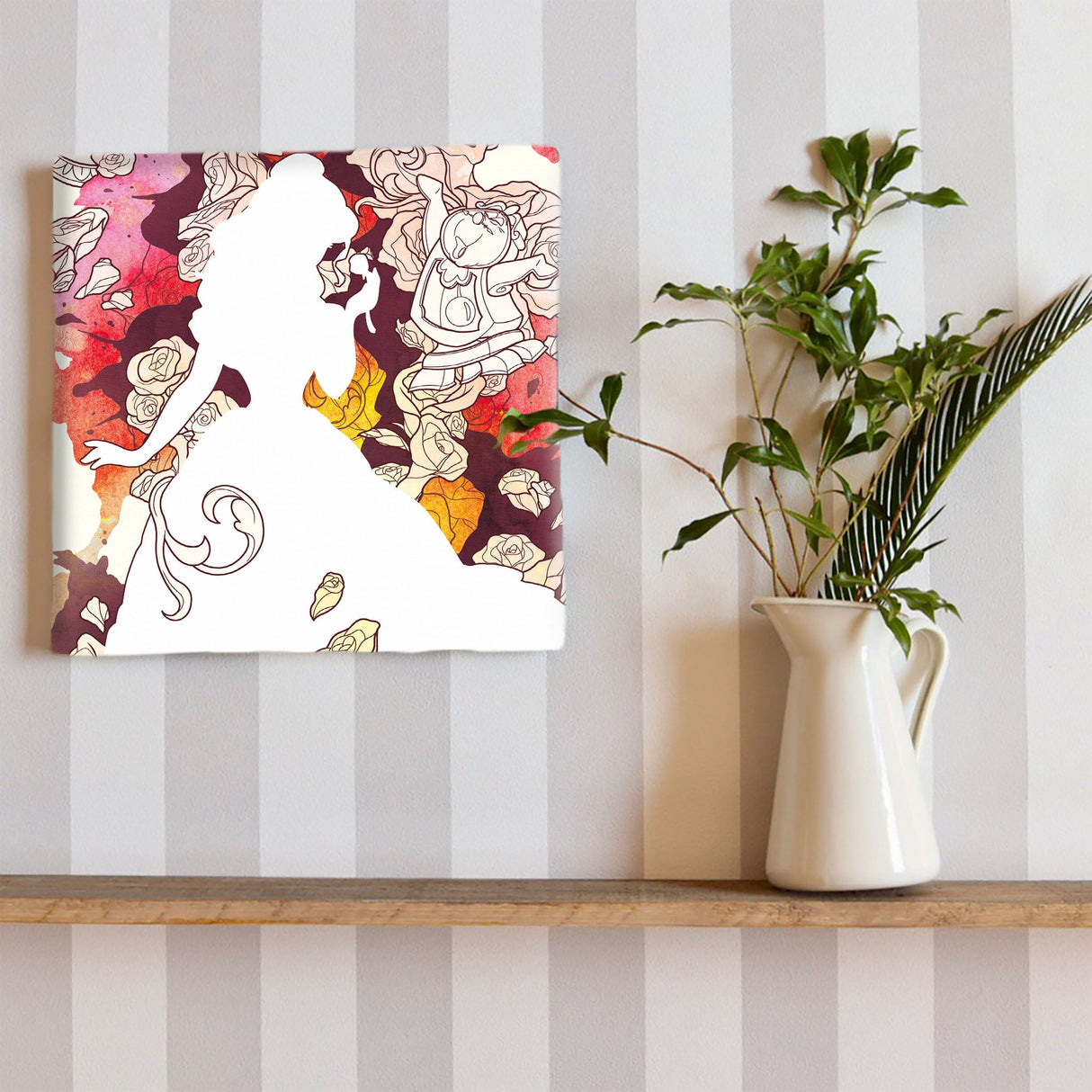 ベルのアートパネル インテリア 雑貨 アート ディズニープリンセス 美女と野獣 dsny-1710-12