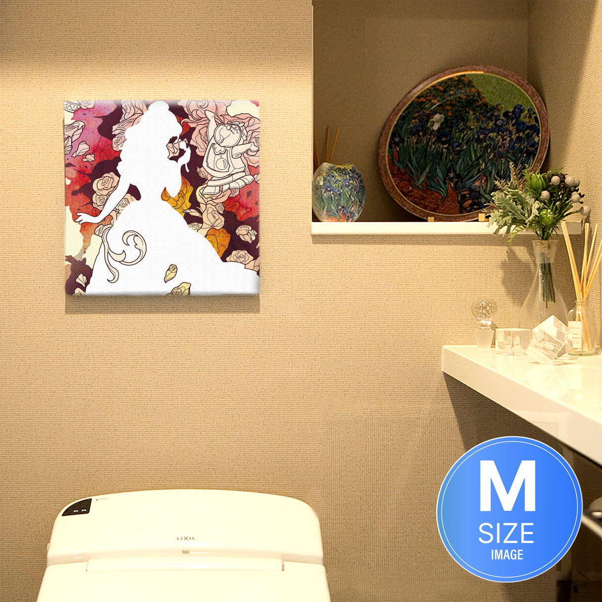 ベルのアートパネル インテリア 雑貨 アート ディズニープリンセス 美女と野獣 dsny-1710-12