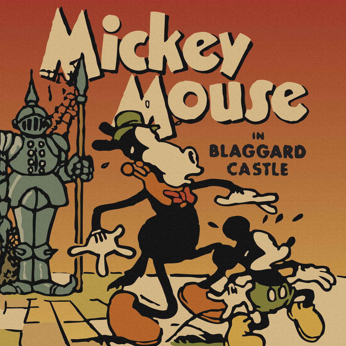 ミッキーマウスのウォールデコ インテリア 雑貨 アート レトロ dsny-1710-18