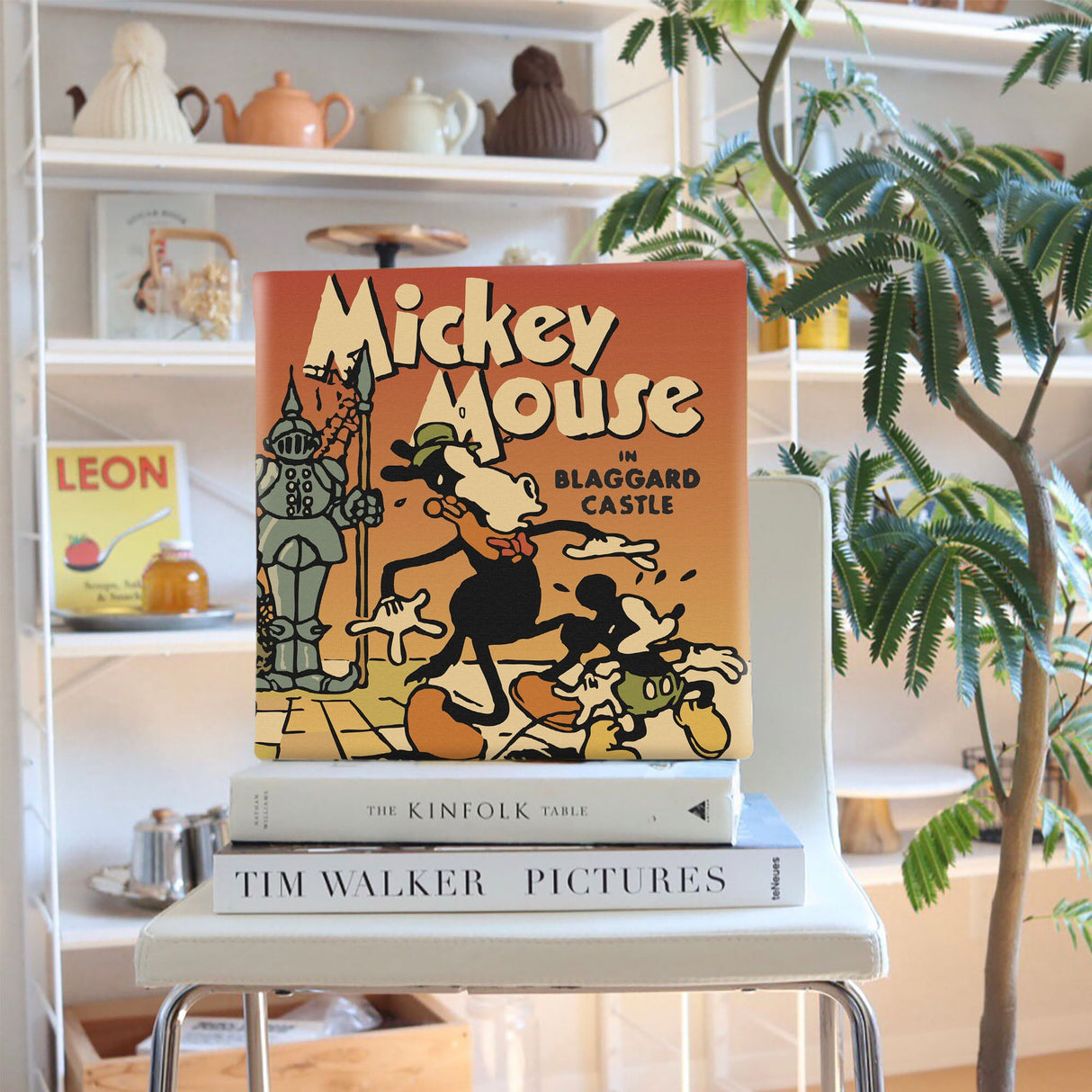 ミッキーマウスのウォールデコ インテリア 雑貨 アート レトロ dsny-1710-18