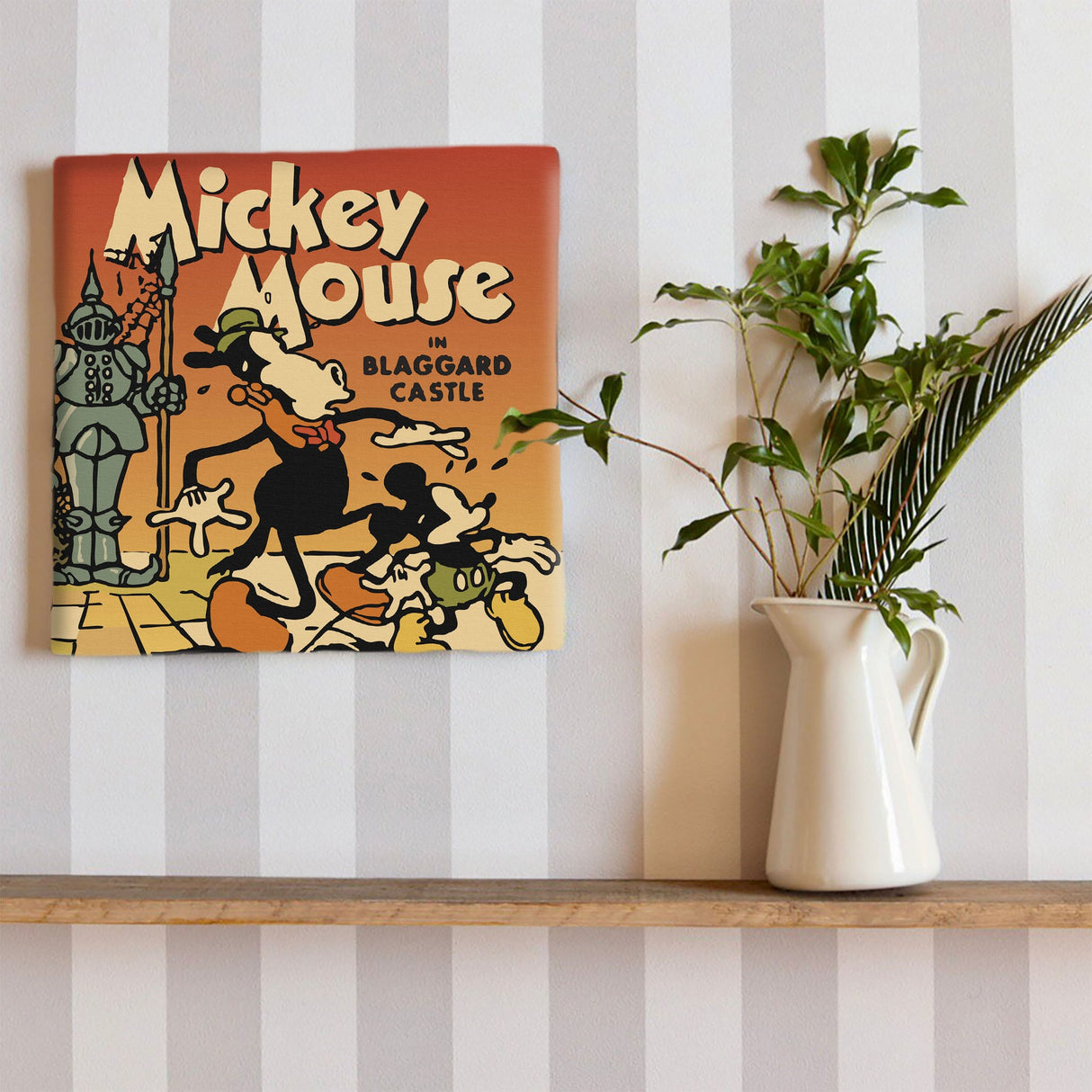 ミッキーマウスのウォールデコ インテリア 雑貨 アート レトロ dsny-1710-18