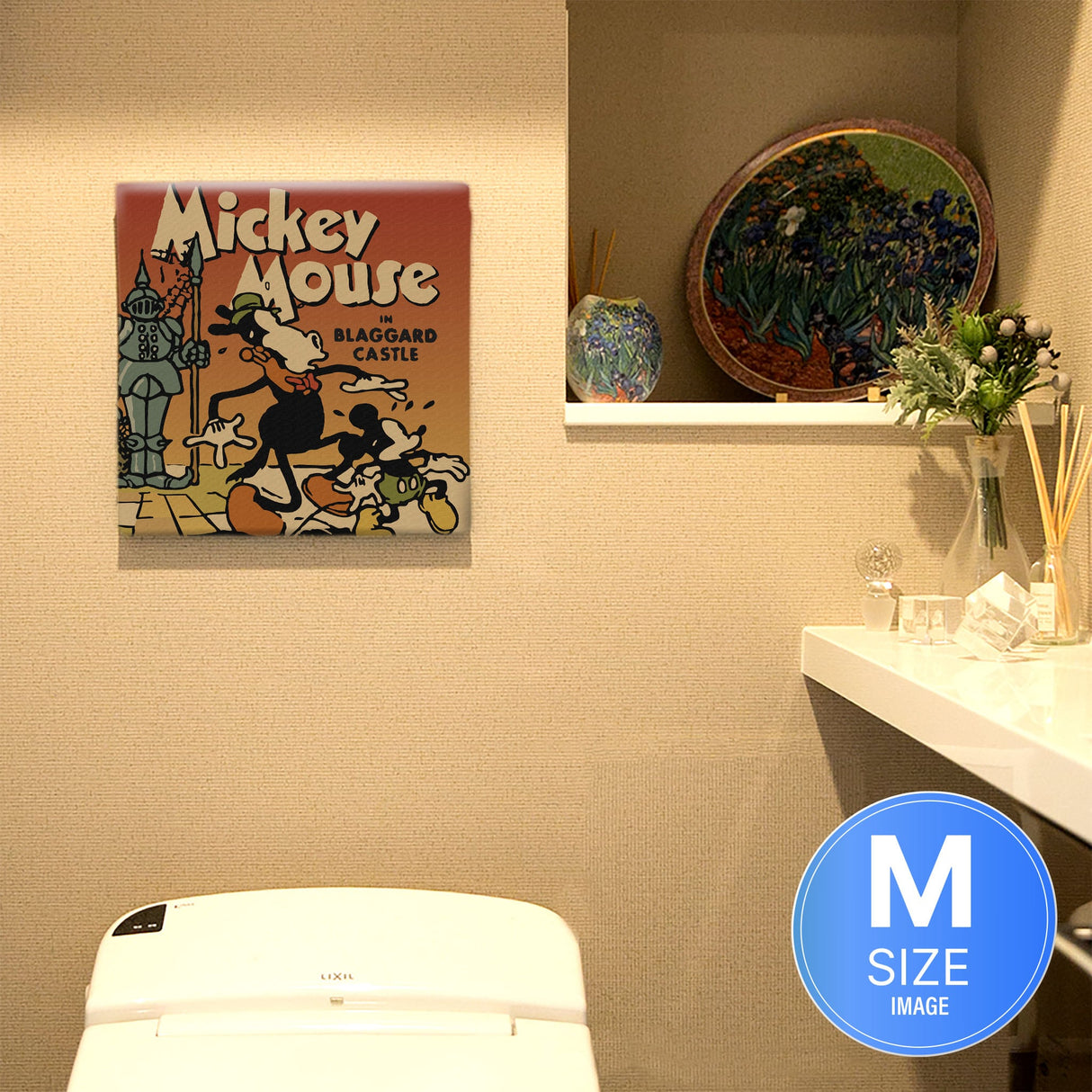 ミッキーマウスのウォールデコ インテリア 雑貨 アート レトロ dsny-1710-18
