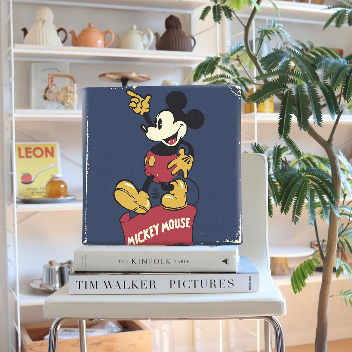 ミッキーマウスの壁掛けアート インテリア 雑貨 アート レトロ dsny-1710-21