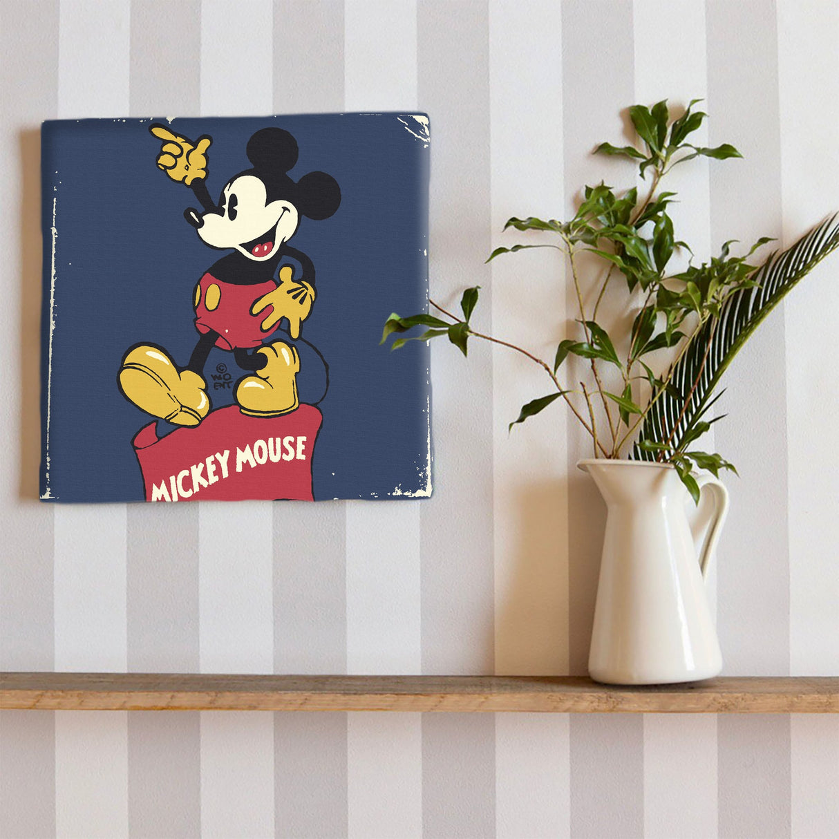 ミッキーマウスの壁掛けアート インテリア 雑貨 アート レトロ dsny-1710-21