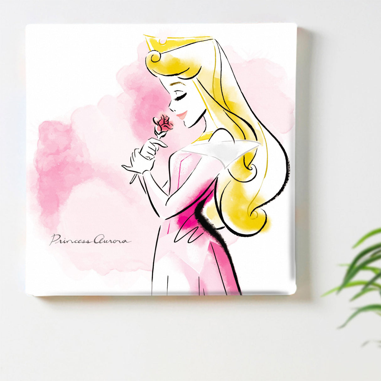 オーロラ姫の壁掛けアート インテリア雑貨 アートパネル キャンバス ディズニー プリンセス dsny-1901-010