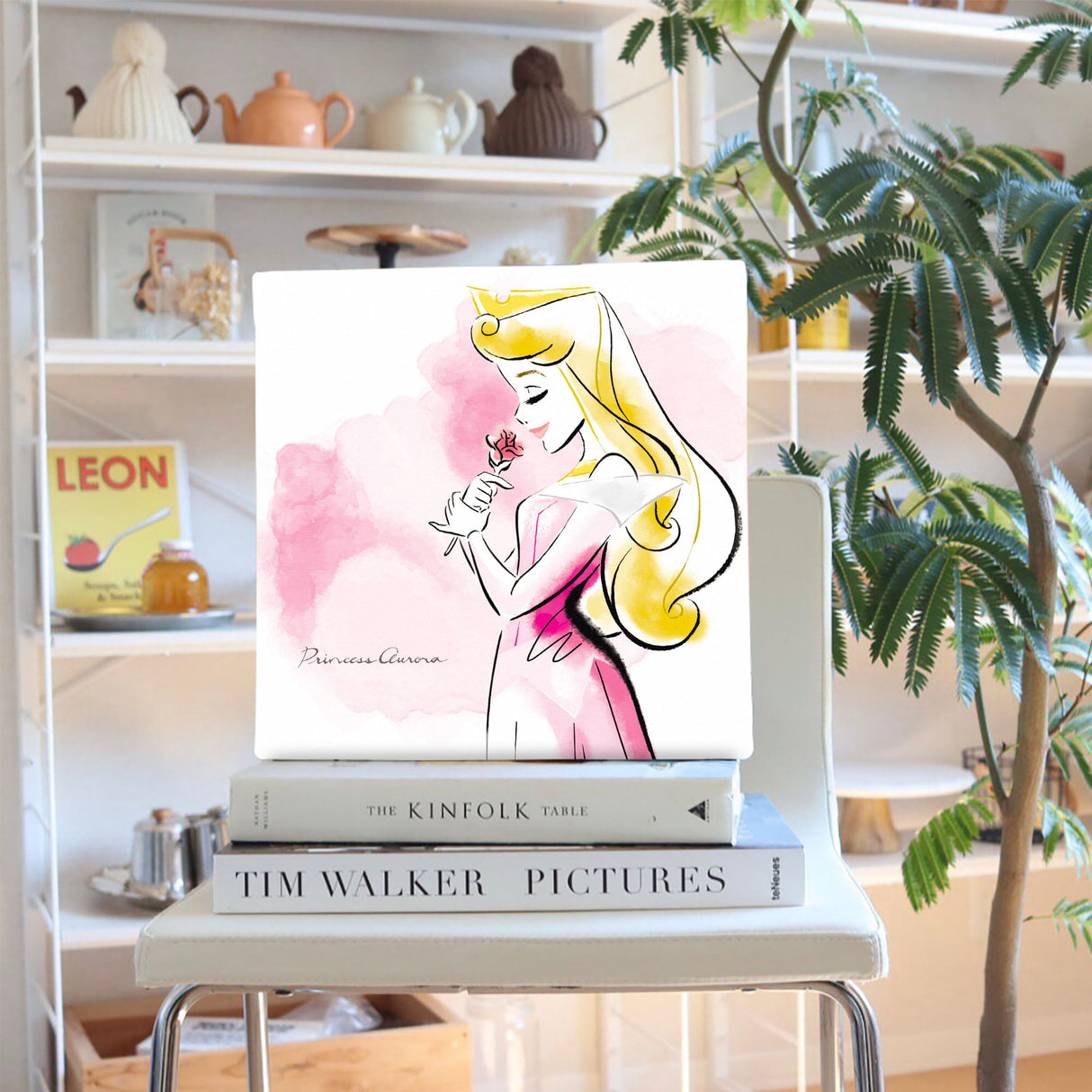 オーロラ姫の壁掛けアート インテリア雑貨 アートパネル キャンバス ディズニー プリンセス dsny-1901-010