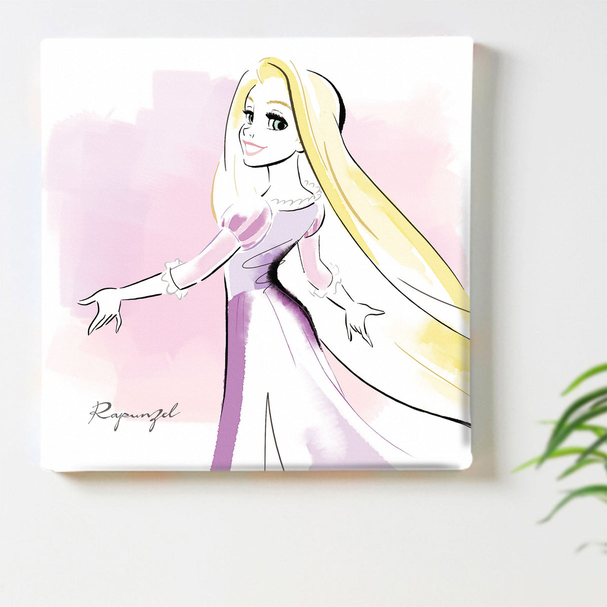 Rapunzel fabric board interior goods art panel canvas Disney princess dsny-1901-011
