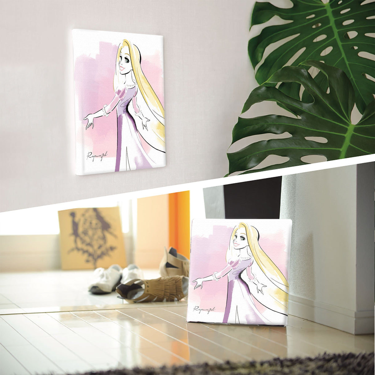 Rapunzel fabric board interior goods art panel canvas Disney princess dsny-1901-011