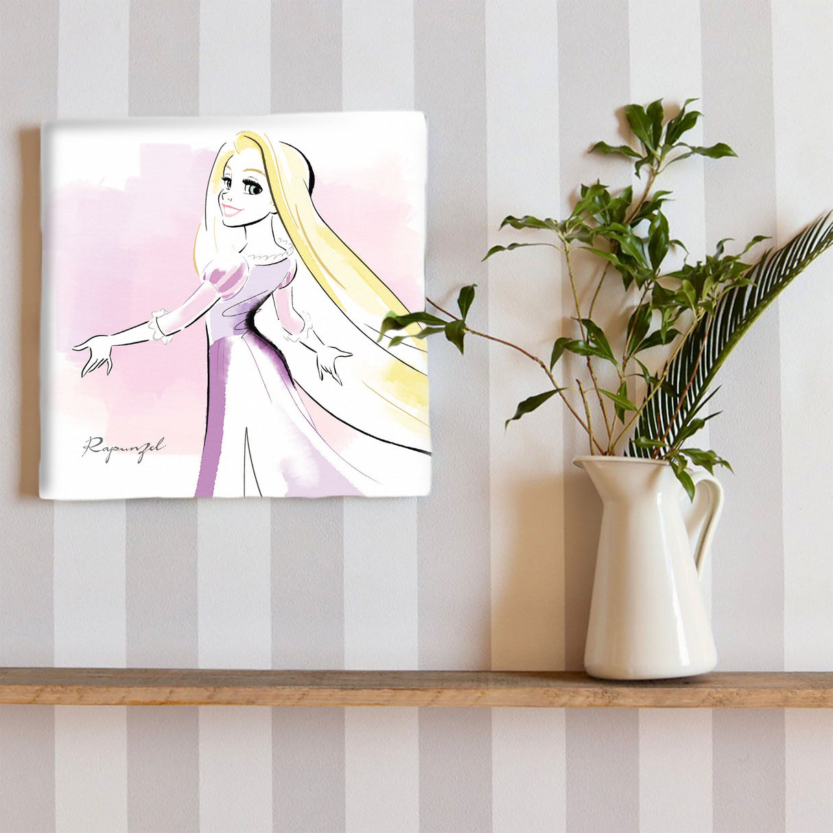Rapunzel fabric board interior goods art panel canvas Disney princess dsny-1901-011