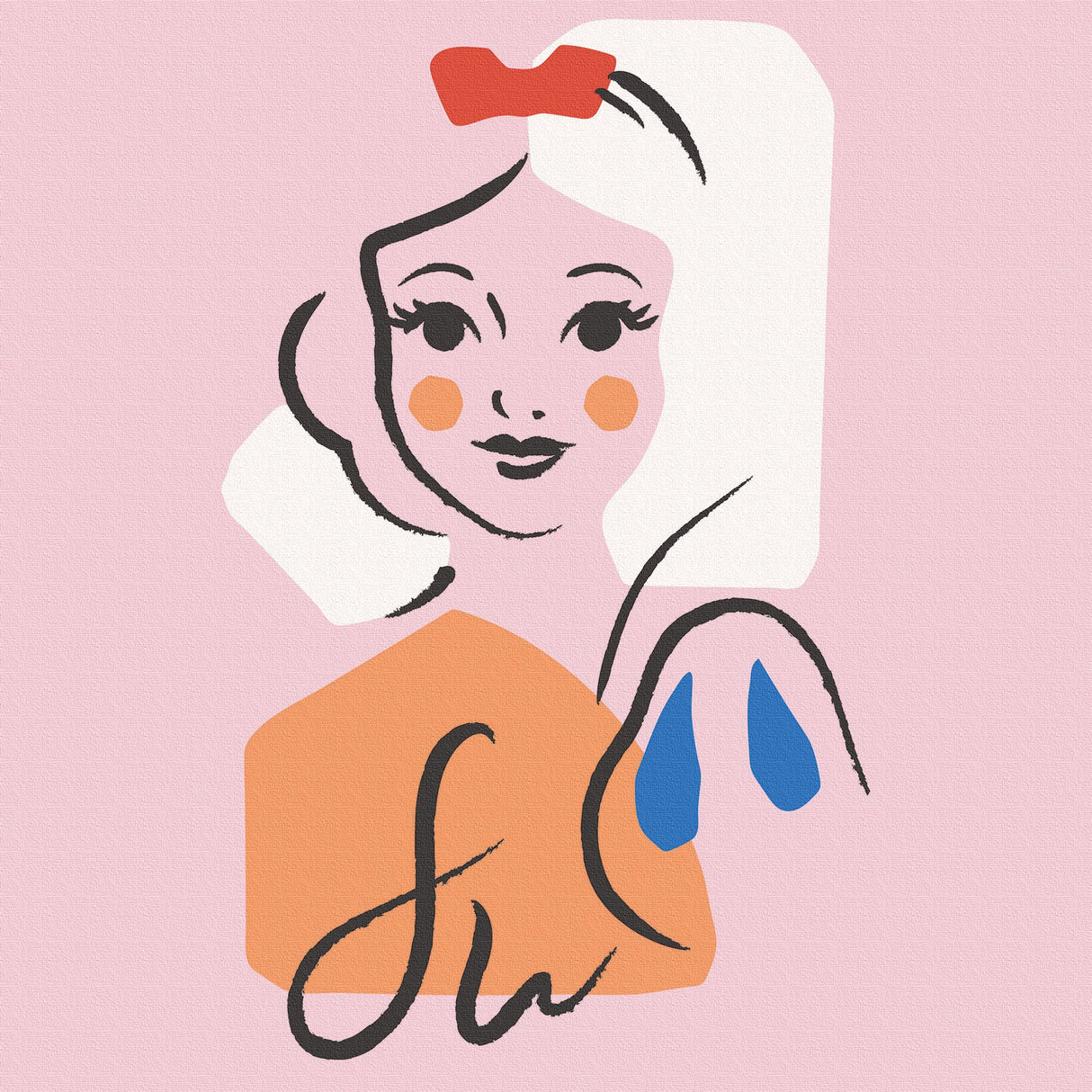 白雪姫のファブリックボード インテリア雑貨 アートパネル キャンバス ディズニープリンセス パステルカラー dsny-2011-02