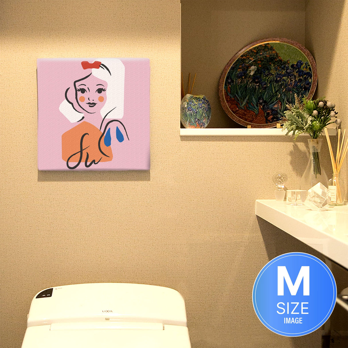 白雪姫のファブリックボード インテリア雑貨 アートパネル キャンバス ディズニープリンセス パステルカラー dsny-2011-02