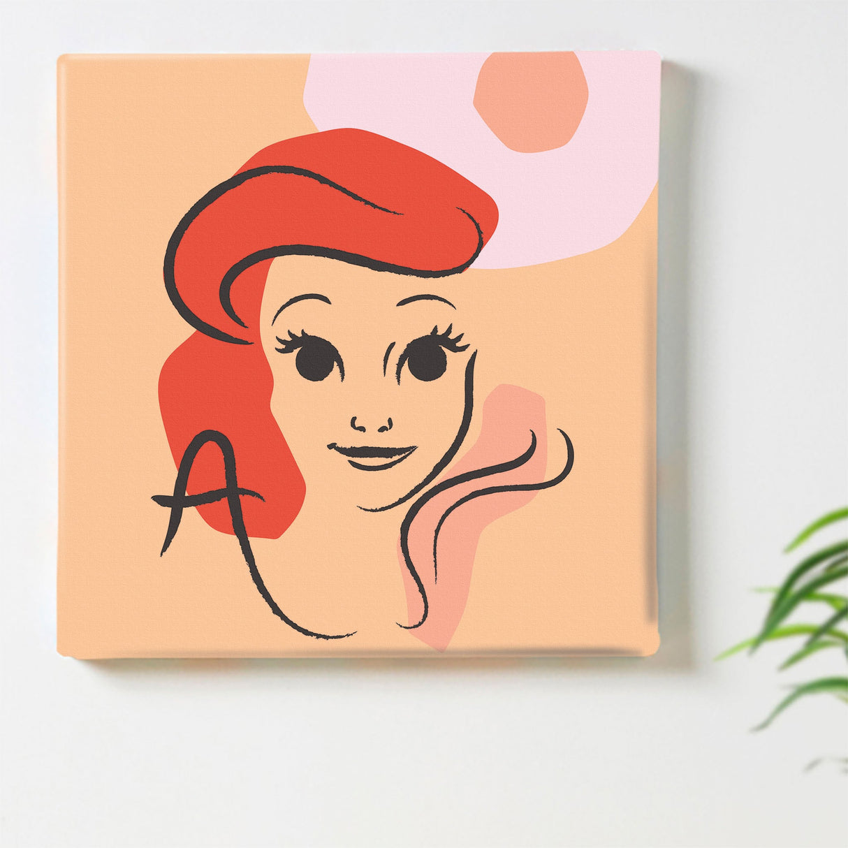 アリエルのファブリックパネル インテリア雑貨 アートパネル キャンバス ディズニープリンセス リトルマーメイド dsny-2011-05