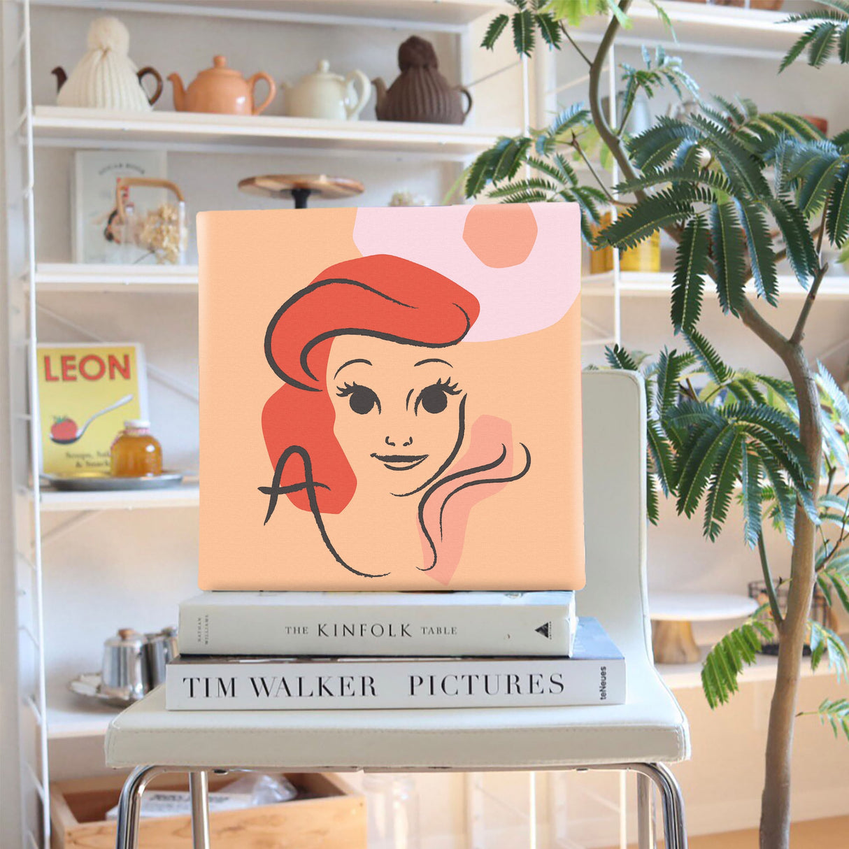 アリエルのファブリックパネル インテリア雑貨 アートパネル キャンバス ディズニープリンセス リトルマーメイド dsny-2011-05