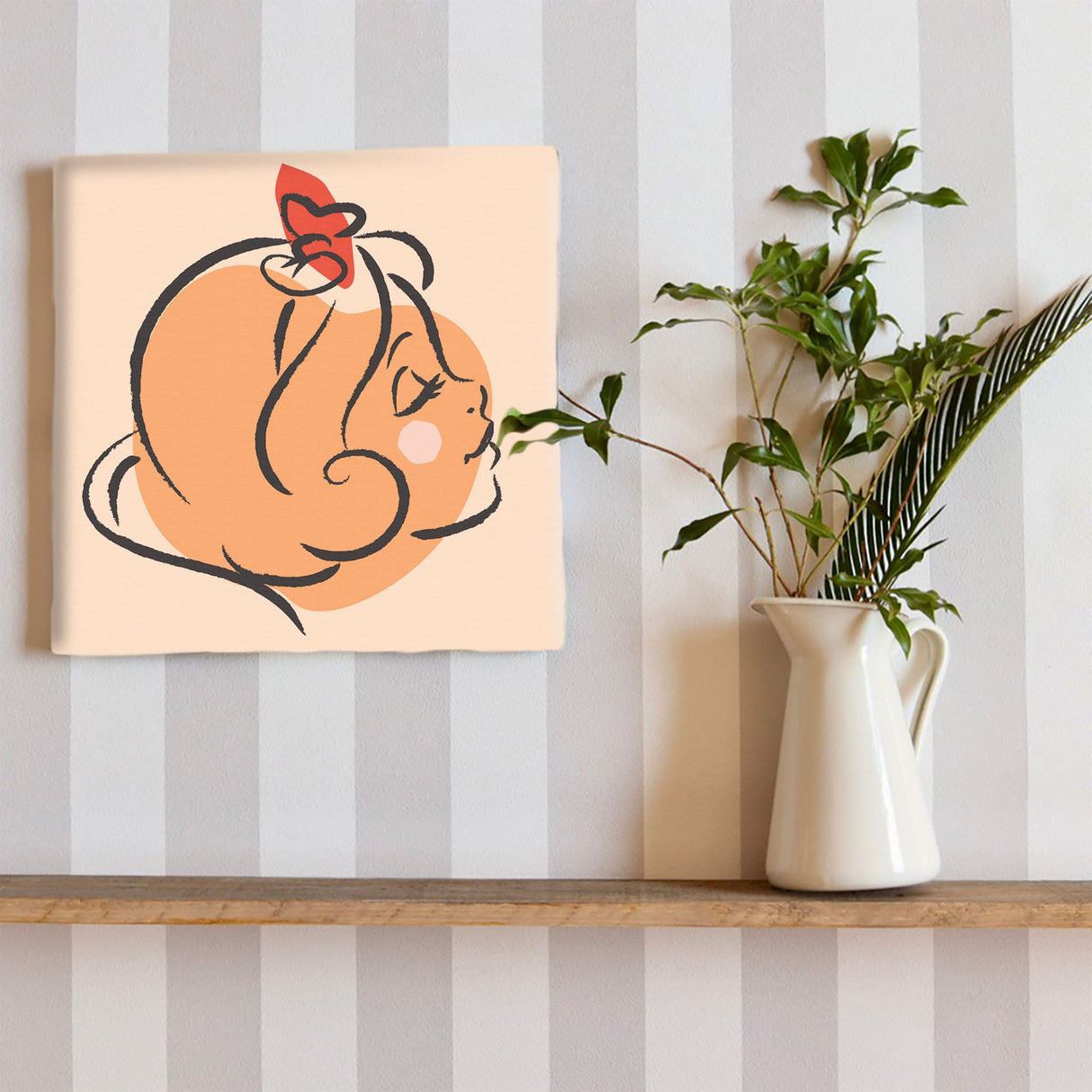 白雪姫のファブリックパネル インテリア雑貨 アートパネル キャンバス ディズニープリンセス パステルカラー dsny-2011-06