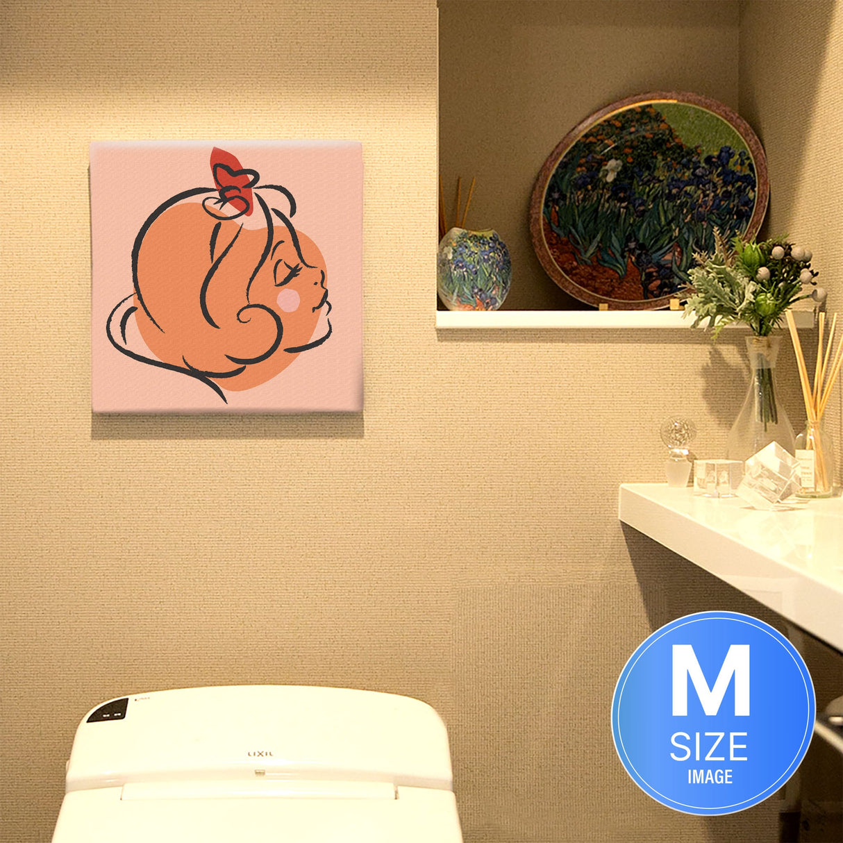 白雪姫のファブリックパネル インテリア雑貨 アートパネル キャンバス ディズニープリンセス パステルカラー dsny-2011-06