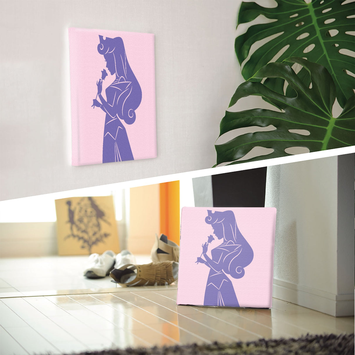 オーロラ姫のファブリックボード インテリア雑貨 アートパネル キャンバス ディズニープリンセス 眠れる森の美女 dsny-2011-10