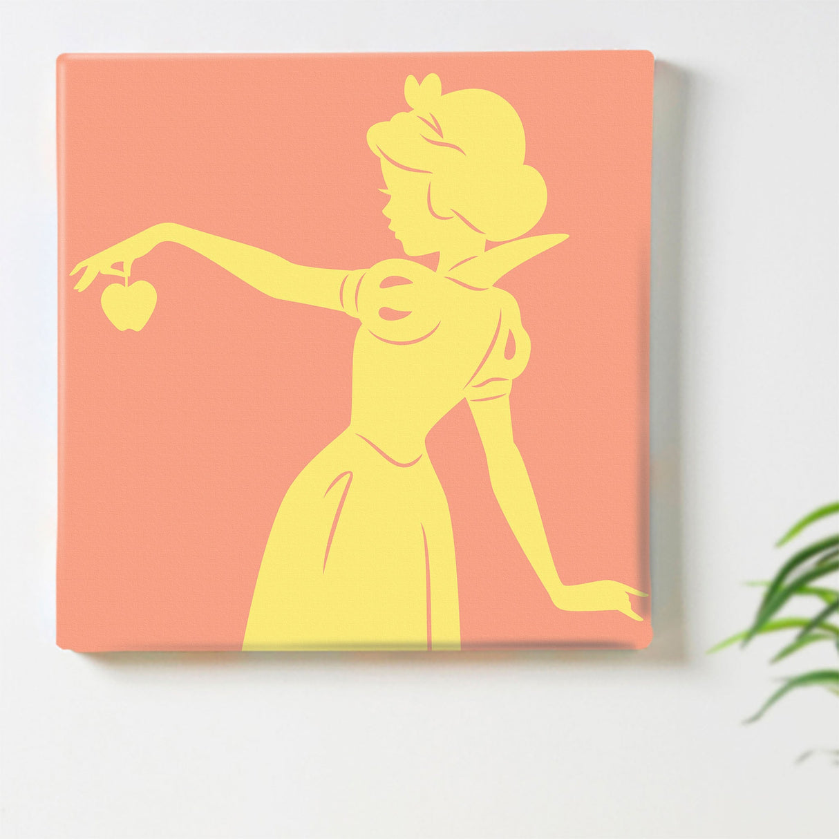 白雪姫のファブリックパネルセット インテリア雑貨 アートパネル キャンバス ディズニープリンセス オレンジ dsny-2011-12