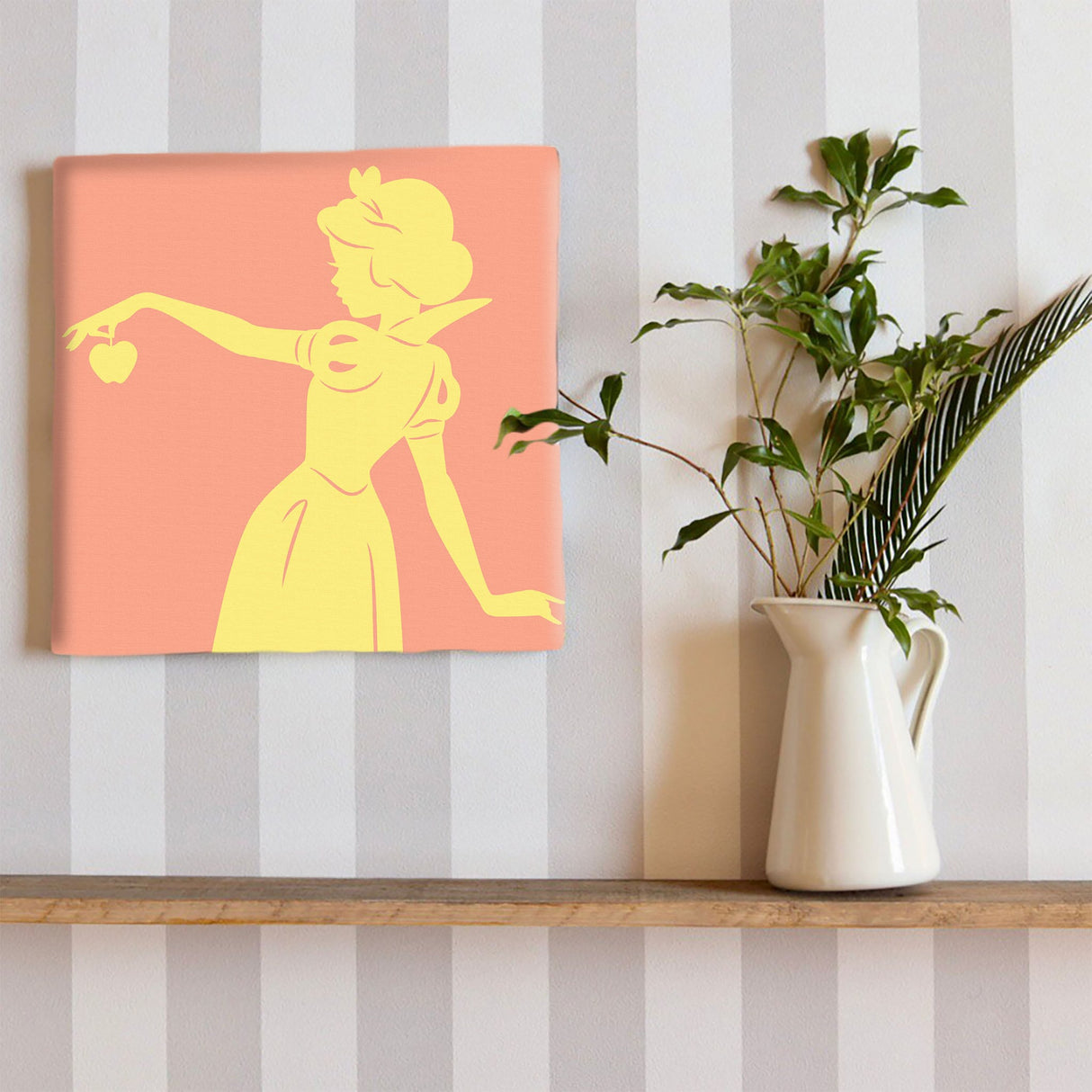 白雪姫のファブリックパネルセット インテリア雑貨 アートパネル キャンバス ディズニープリンセス オレンジ dsny-2011-12