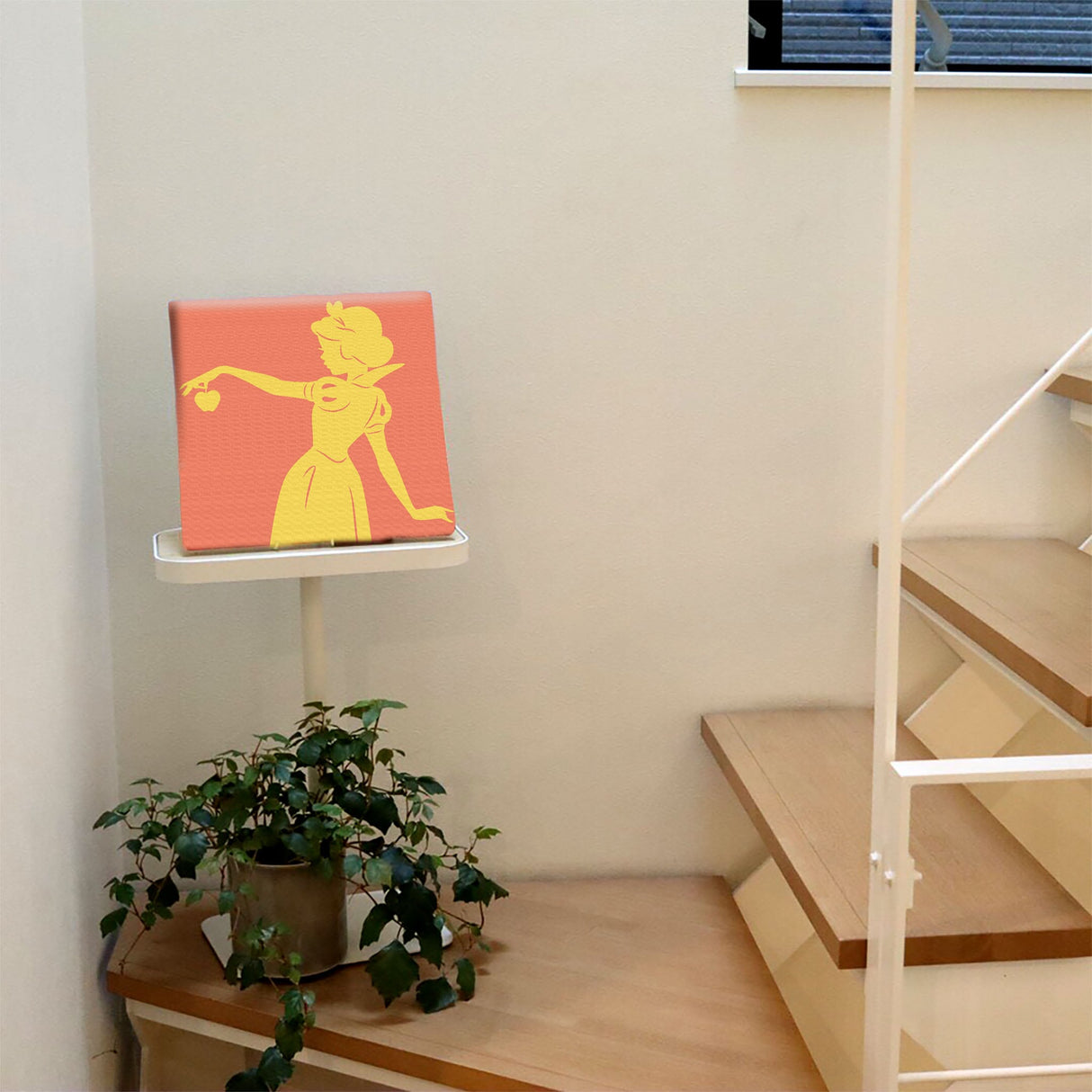 白雪姫のファブリックパネルセット インテリア雑貨 アートパネル キャンバス ディズニープリンセス オレンジ dsny-2011-12