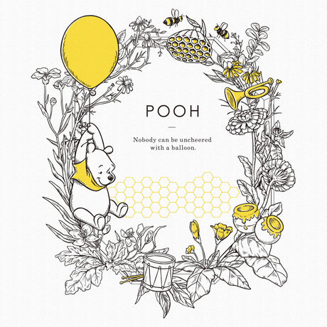 プーのウォールデコセット インテリア雑貨 アートパネル キャンバス くまのプーさん イエロー dsny-2011-13