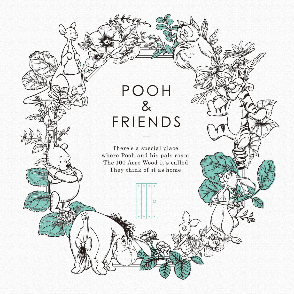 くまのプーさんの壁掛けアートセット インテリア雑貨 アートパネル キャンバス ホワイト dsny-2011-17