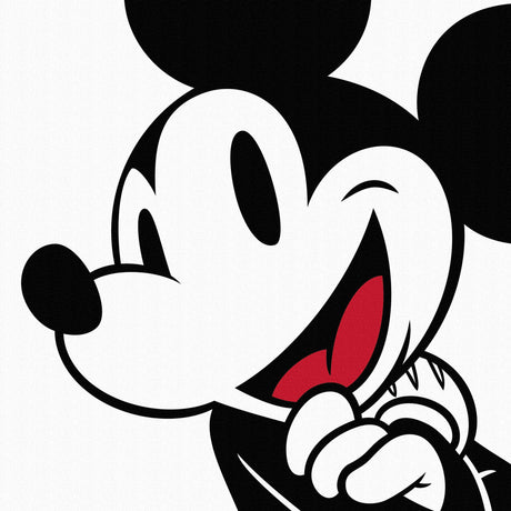 ミッキーマウスの壁掛けアートセット インテリア雑貨 アートパネル キャンバス ホワイト dsny-2012-01