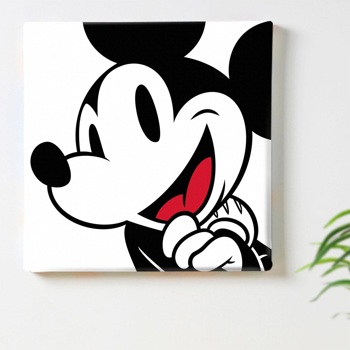 ミッキーマウスの壁掛けアートセット インテリア雑貨 アートパネル キャンバス ホワイト dsny-2012-01