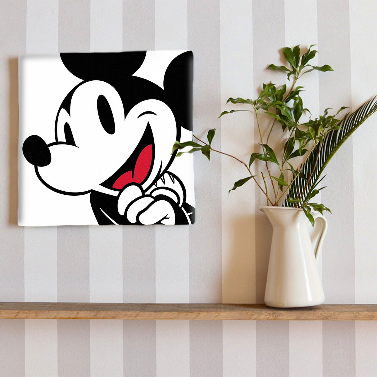 ミッキーマウスの壁掛けアートセット インテリア雑貨 アートパネル キャンバス ホワイト dsny-2012-01
