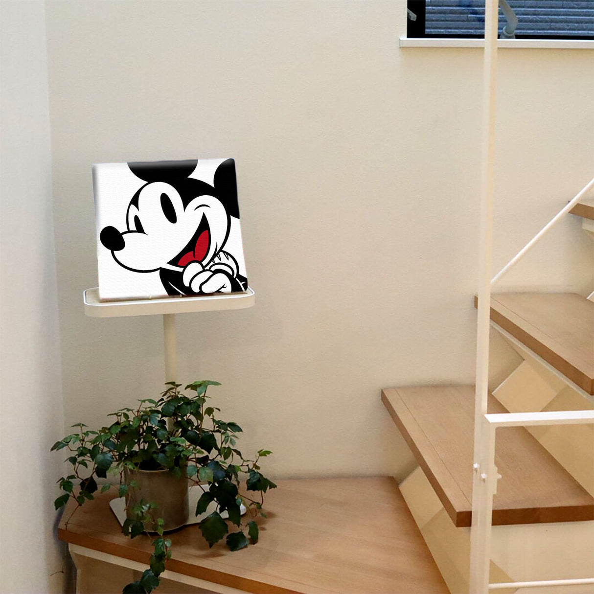 ミッキーマウスの壁掛けアートセット インテリア雑貨 アートパネル キャンバス ホワイト dsny-2012-01