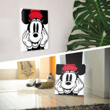 ミニーマウスのファブリックボードセット インテリア雑貨 アートパネル キャンバス ホワイト dsny-2012-02