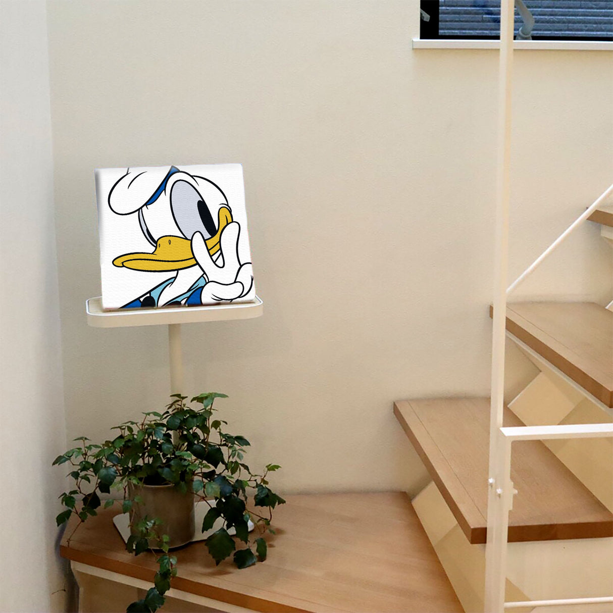 ドナルドダックのファブリックパネルセット インテリア雑貨 アートパネル キャンバス ホワイト dsny-2012-03