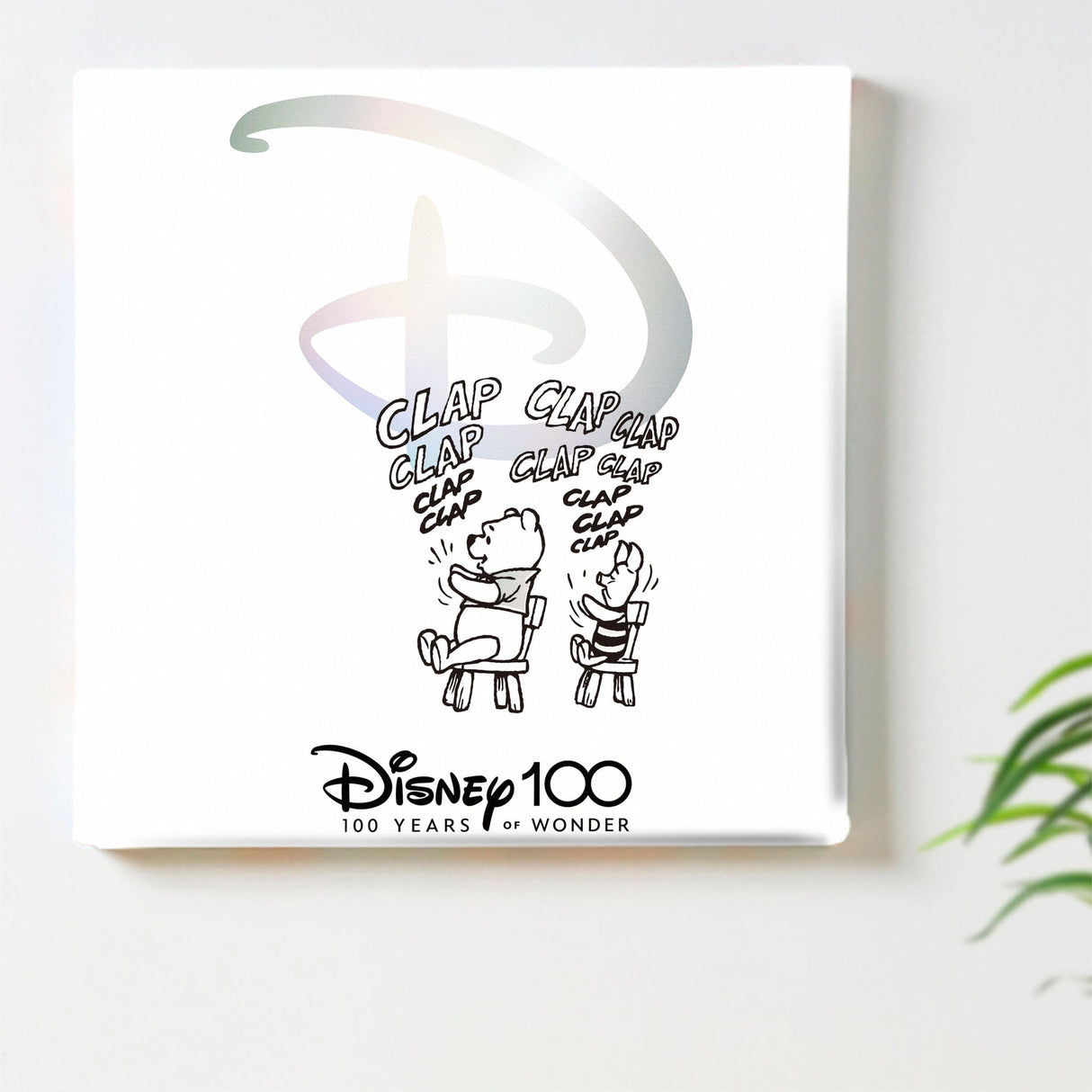 Winnie the Pooh fabric panel interior goods art panel canvas Disney 100th anniversary goods dsny-2303-02