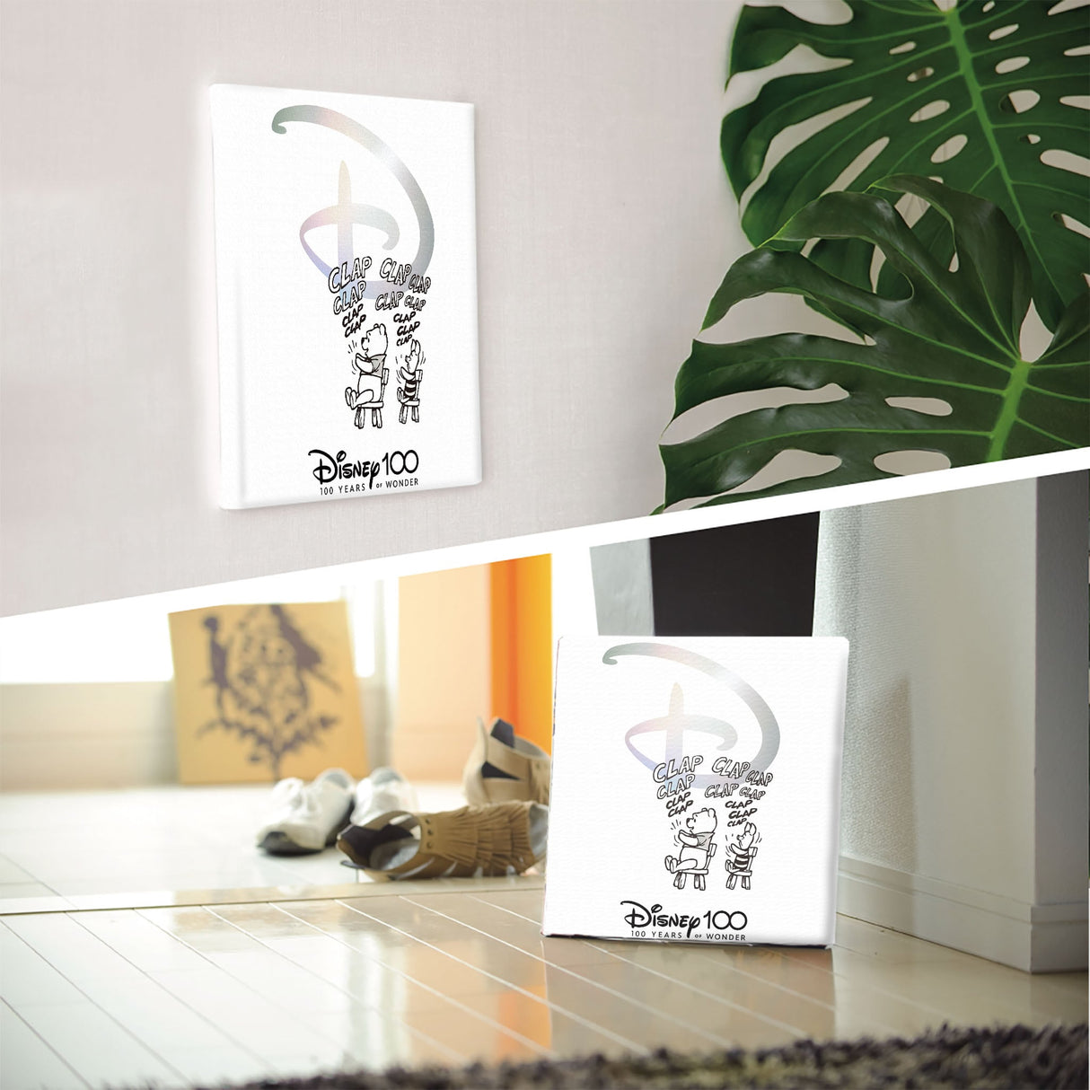 Winnie the Pooh fabric panel interior goods art panel canvas Disney 100th anniversary goods dsny-2303-02