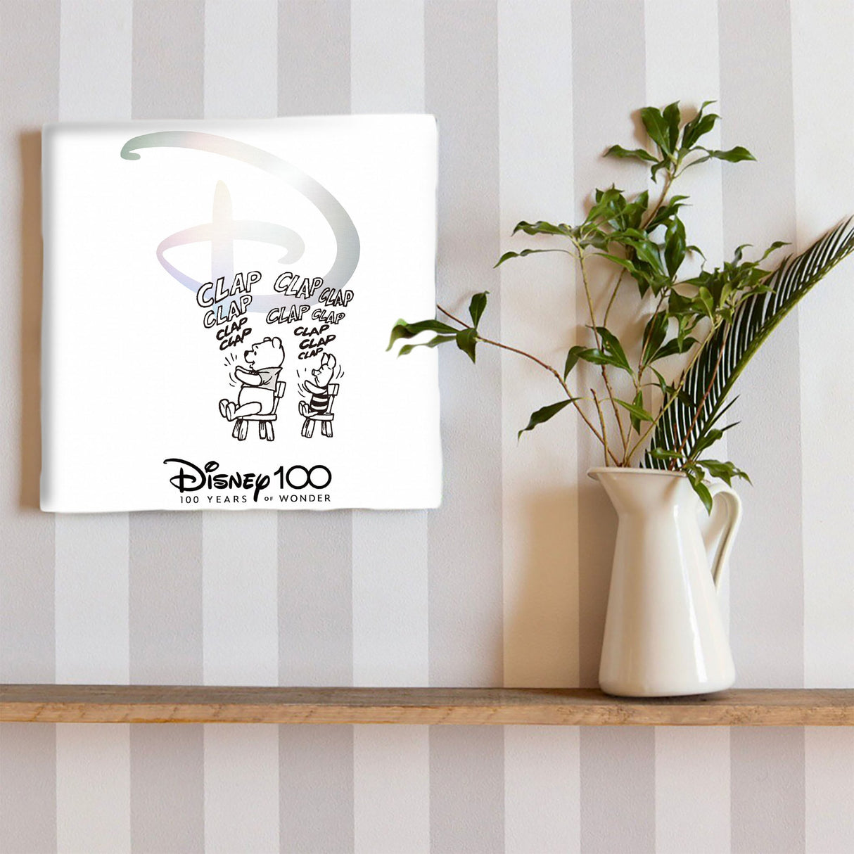 Winnie the Pooh fabric panel interior goods art panel canvas Disney 100th anniversary goods dsny-2303-02