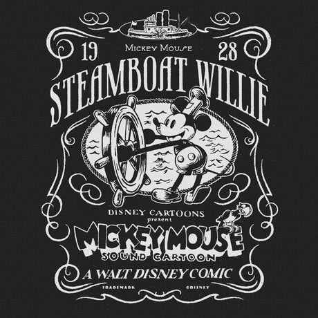 ミッキーマウスのウォールデコ インテリア雑貨 アートパネル キャンバス ディズニー 蒸気船ウィリー dsny-2303-04