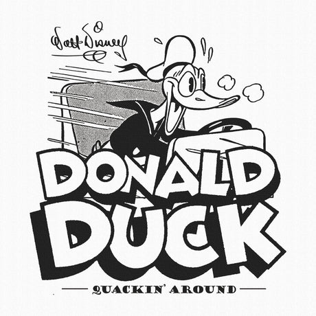 Donald Duck fabric panel Interior goods Art panel Canvas Disney Monochrome dsny-2303-08
