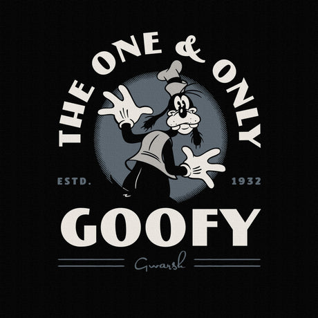 Goofy fabric panel Interior goods Art panel Canvas Disney Monochrome dsny-2303-11