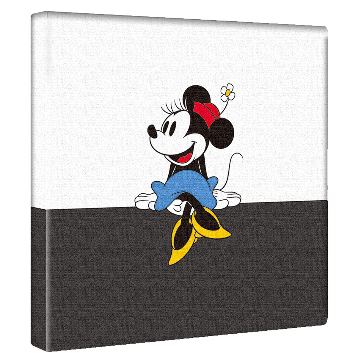ミニーマウスのファブリックパネル インテリア雑貨 アートパネル キャンバス ディズニー ツートン dsny-2307-03