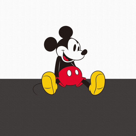 ミッキーマウスのウォールデコ インテリア雑貨 アートパネル キャンバス ディズニー ツートン dsny-2307-04