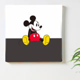 ミッキーマウスのウォールデコ インテリア雑貨 アートパネル キャンバス ディズニー ツートン dsny-2307-04