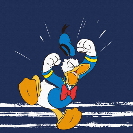 Donald Duck fabric panel interior goods art panel canvas Disney blue dsny-2307-05