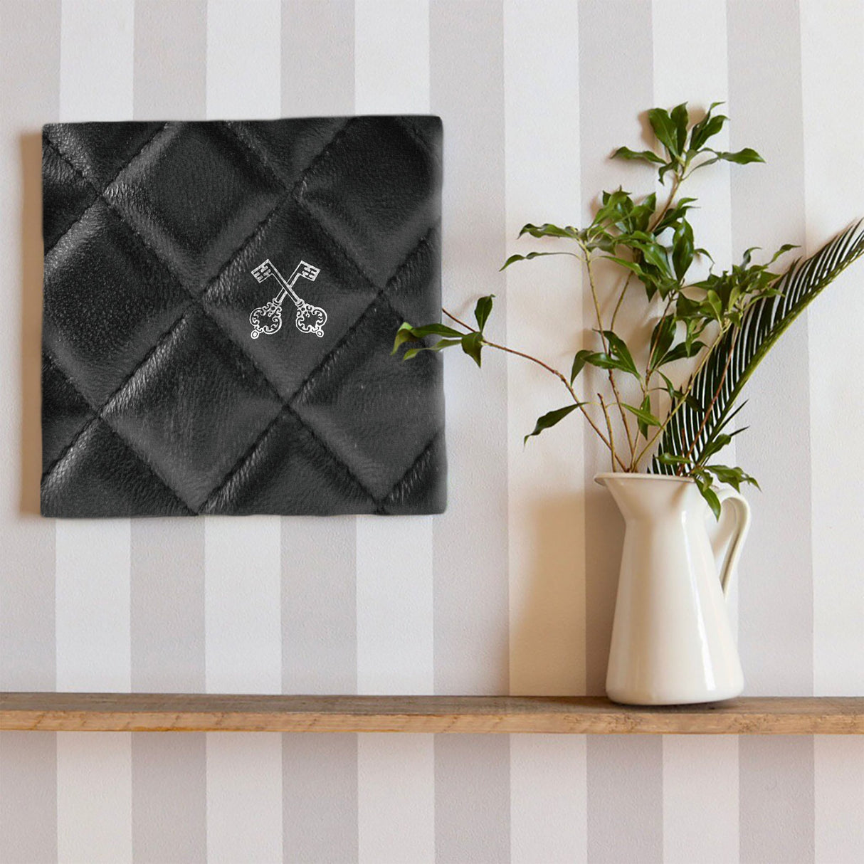 レザーモチーフのインテリア小物 インテリア 雑貨 edi-0001 - ArtDeli. アートパネル専門店