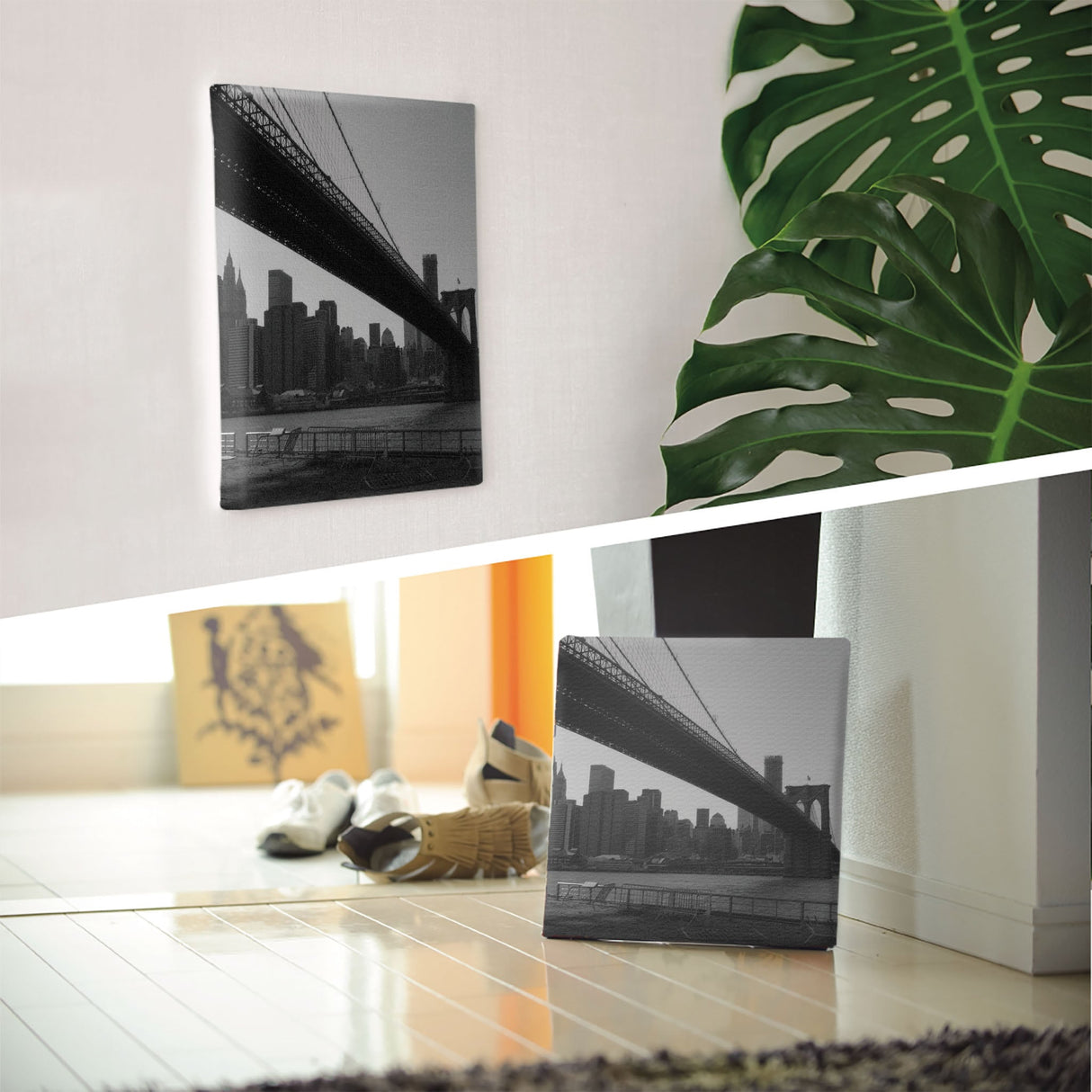 ブルックリンブリッジ 写真 壁掛け edi-0009 - ArtDeli. アートパネル専門店